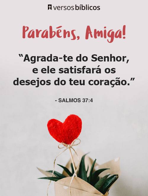 Frases de Aniversário para Amiga com Versículos