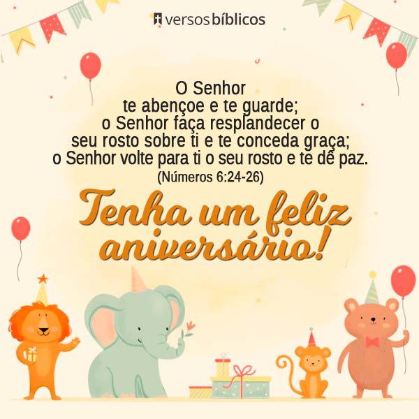 Mensagens Bíblicas de Aniversário para Criança