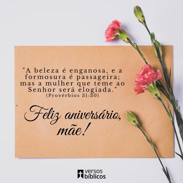 Mensagens de Aniversário de Filha para Mãe com Versículos