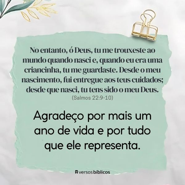 Agradecimento por Mais um ano de vida: +40 Versículos Evangélicos para Externar a sua Gratidão