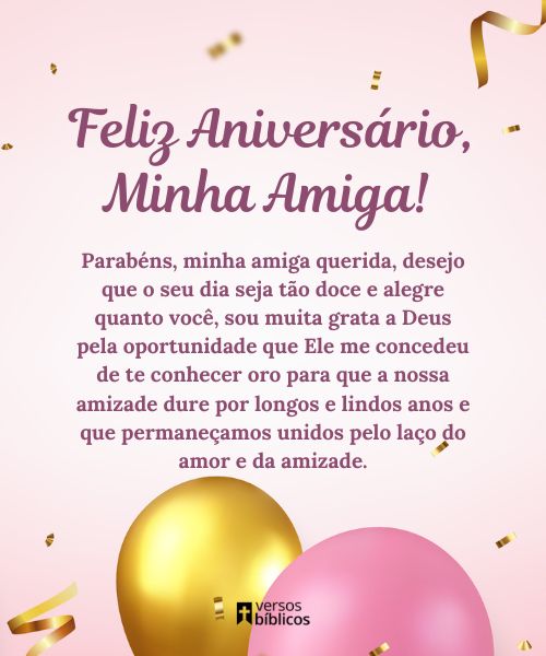 70 Frases de aniversário para Amiga (com Versículos Bíblicos)