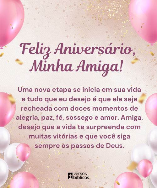 70 Frases de aniversário para Amiga (com Versículos Bíblicos)