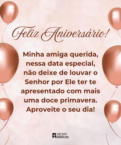 70 Frases de aniversário para Amiga (com Versículos Bíblicos)