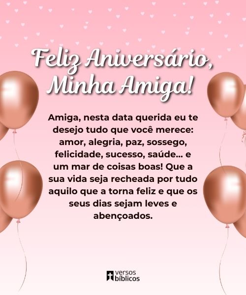 70 Frases de aniversário para Amiga (com Versículos Bíblicos)