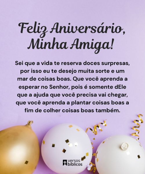 70 Frases de aniversário para Amiga (com Versículos Bíblicos)